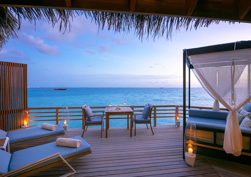 Water Villa at Baros, view 2